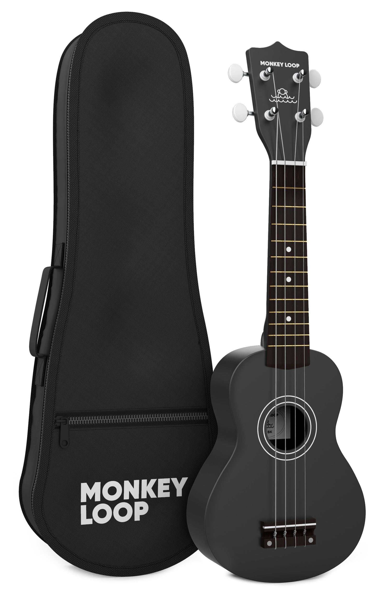 Monkey Loop Play Black Ukelele Soprano Play BK