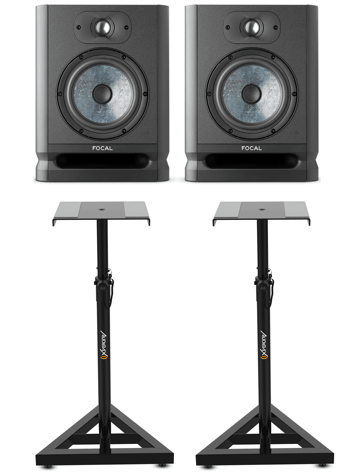 Focal ALPHA 65 Monitores de Estudio con Soportes Audibax Neo SM1 ALPHA 65 EVO