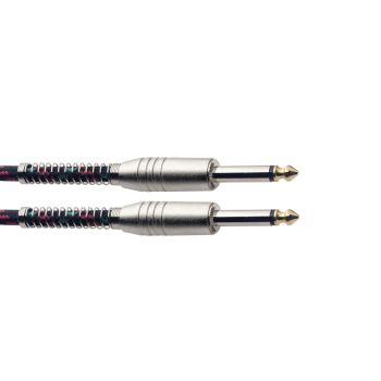 Stagg sgc3vt-bk cable de 3metros jack a jack de 6.3 negro