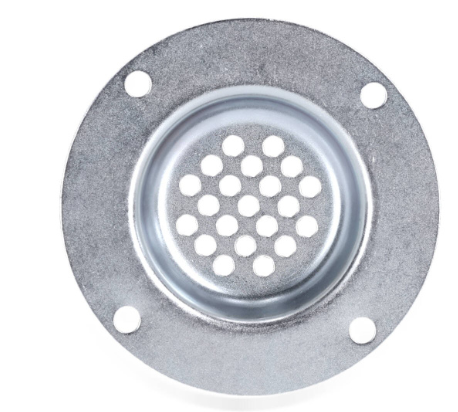 Adam Hall 4994 - Bandeja de Ventilación Pequeña, Redonda, Acero, Galvanizado 4994