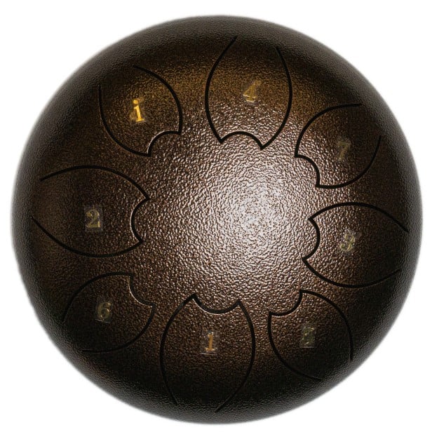 FZONE Steel Tongue Drum F-Zone STD618N Marrón (6" 8 notas) FZONE Steel Tongue Drum F-Zone STD618N Marrón