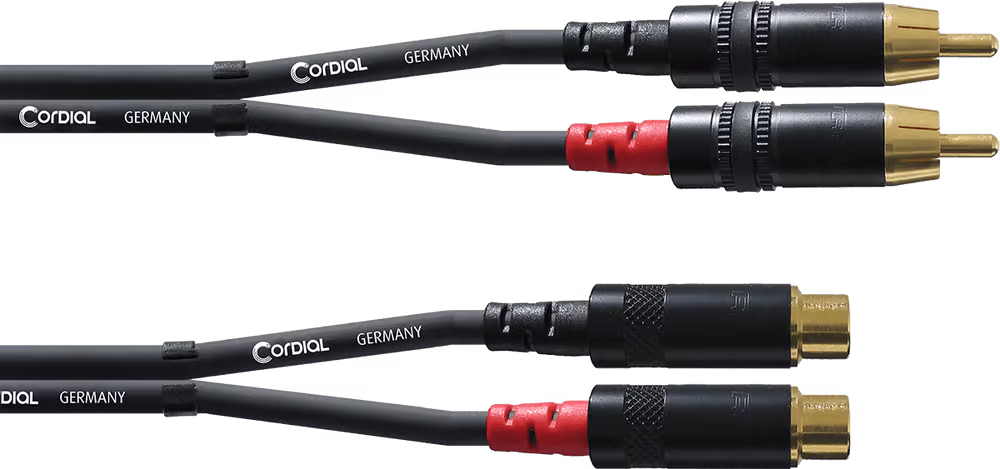 Cordial Cable de audio RCA macho/hembra 3m ECLCFU3CE