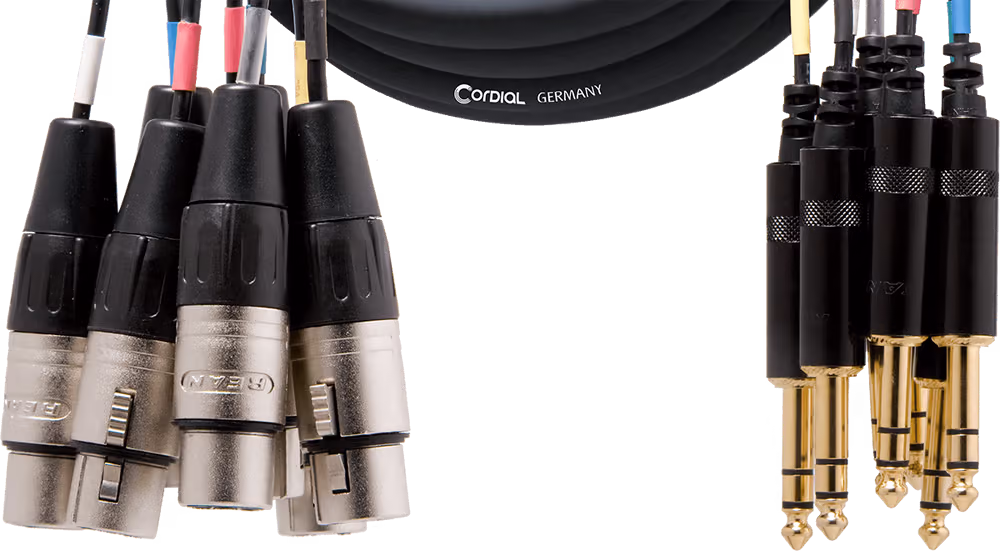 Cordial multipar 8 jack estérep/8 xlr 3 m