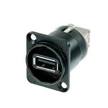Neutrik nausb-w-b usb chasis color plata