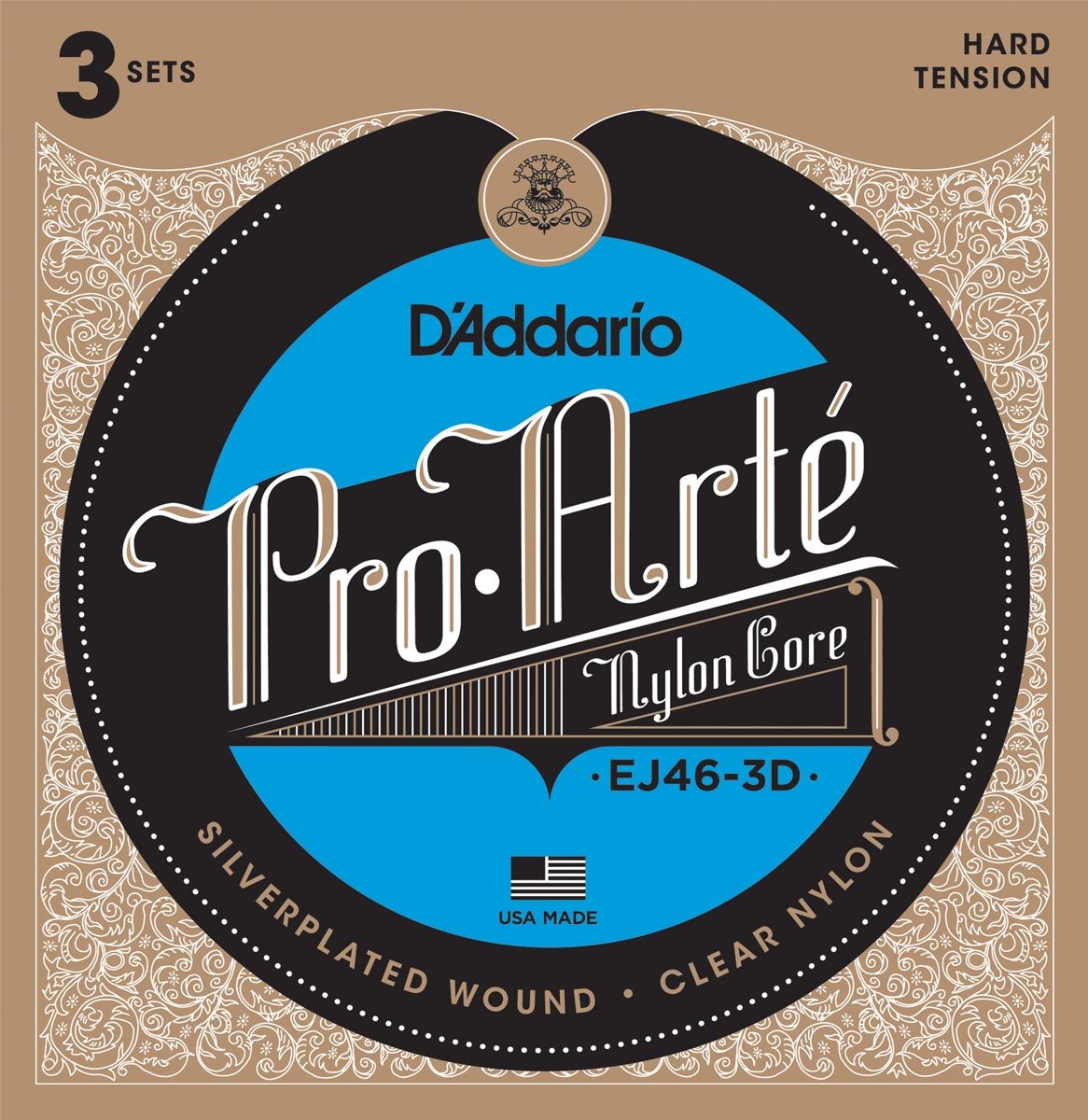 D´addario EJ46-3D Pro Arte Fuerte Cuerdas Guitarra Clásica EJ46-3D