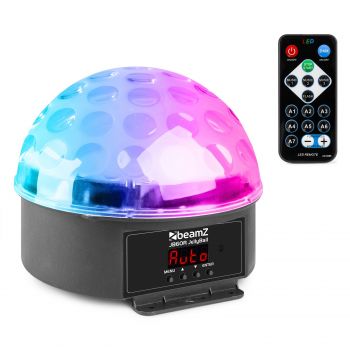 Beamz jb60r jelly ball dmx led 6 colores bola de iluminación led 153220