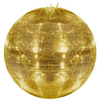 Eurolite bola de espejos dorada 100cm