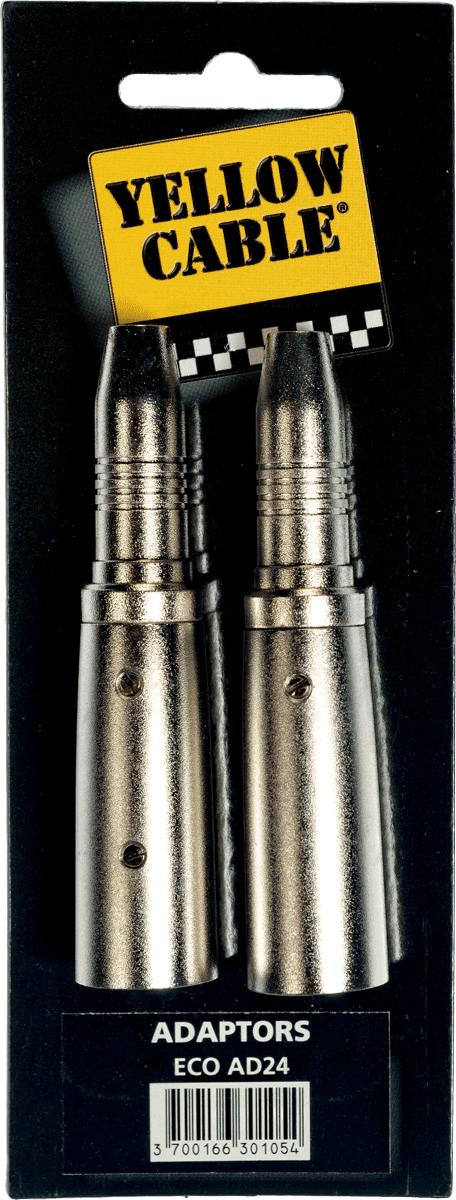 Yellow Cable ECO-AD24 Adaptador de Jack Stereo Hembra a 2 XLR Macho ECOAD24