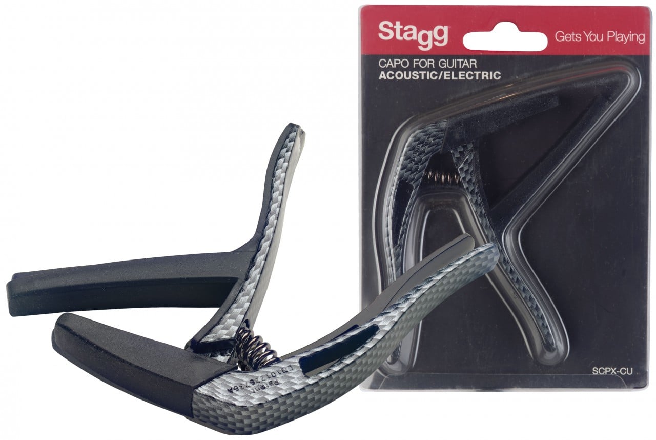 Stagg SCPX-CU Carbon Cejilla Guitarra Acustica/Electrica SCPX-CU CARBON