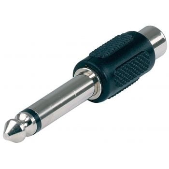 Gewa conector rca hembra a jack mono 6,3mm