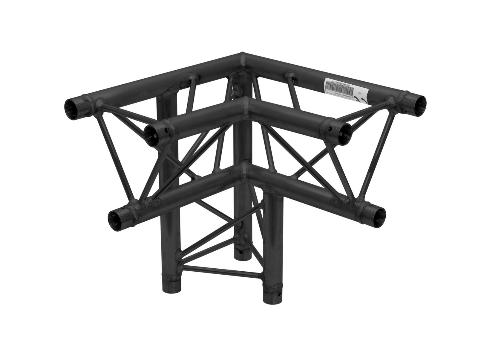 Alutruss Truss Triangular DQ3-SPAL34 3-way Esquina 90 Grados Negro Truss Triangular DQ3-SPAL34 3-way Esquina 90 Grado