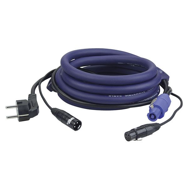 DAP Audio FP06 Cable Schuko / Powercon - XLR Macho / Hembra de 20 metros FP06 Schuko Powercon XLR 20 metros
