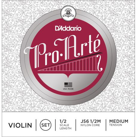 D´addario J56 Pro Arte 1/2 M Cuerdas para violín, tensión media J56 Pro Arte Violín 1/2M