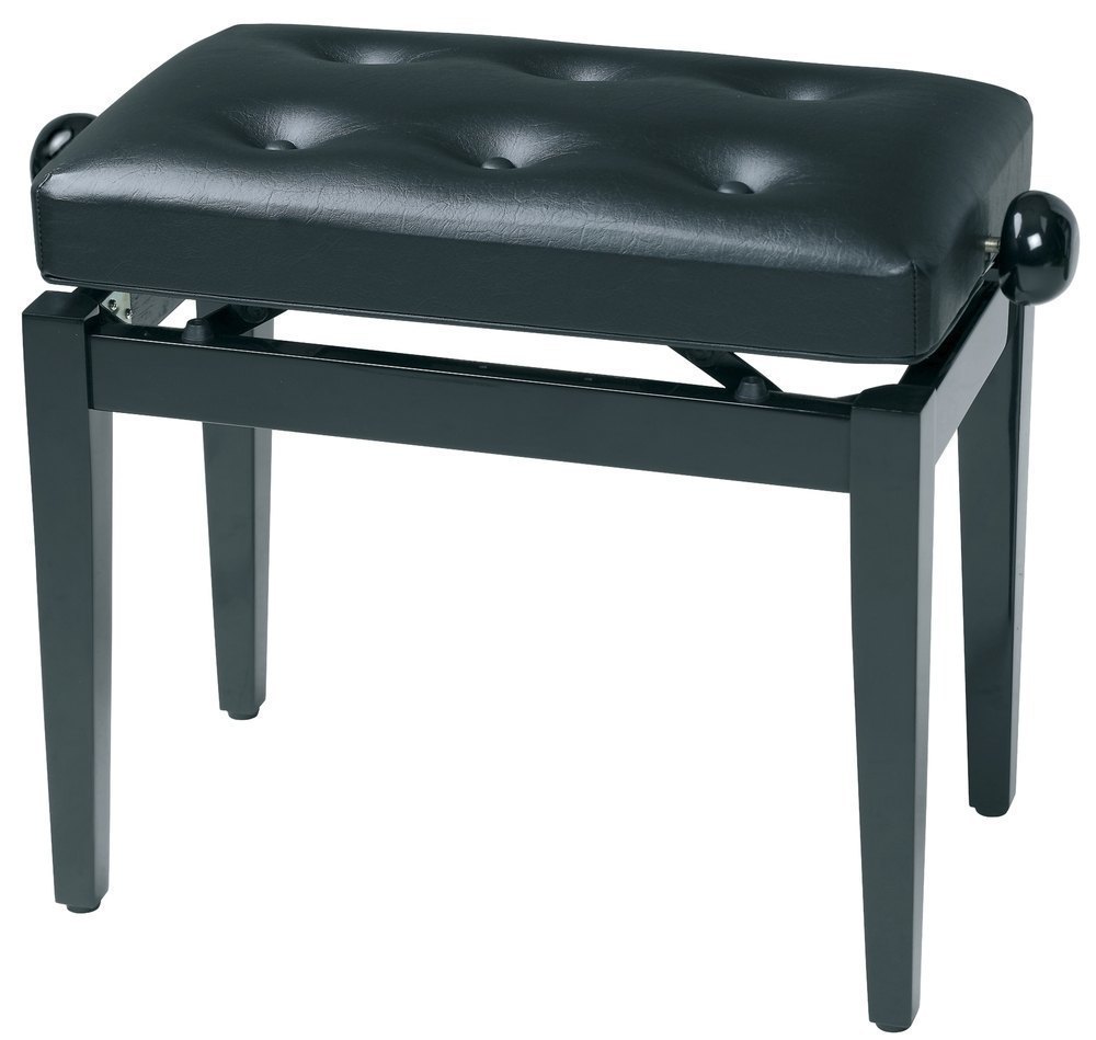 GEWA 130300 Banqueta de Piano Negro Brillante Asiento piel sintética negro 130300