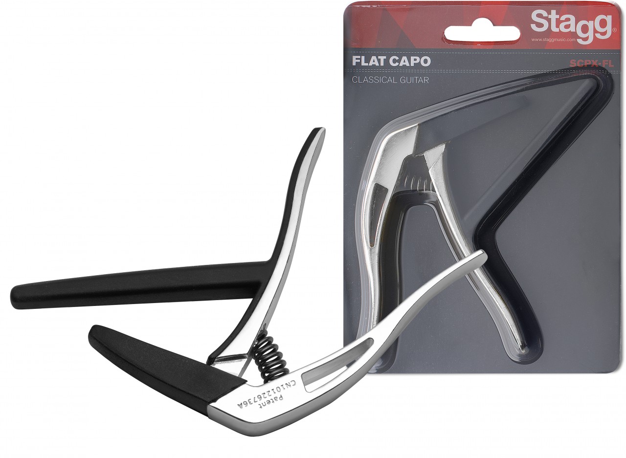 Stagg SCPX-FL CR Cejilla Plana Guitarra SCPX-FL CR