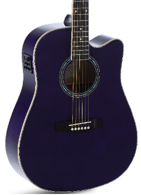 Admira ADMATNSCEPPLB Guitarra Acústica Tennessee, Morada Brillante ADMATNSCEPPLB