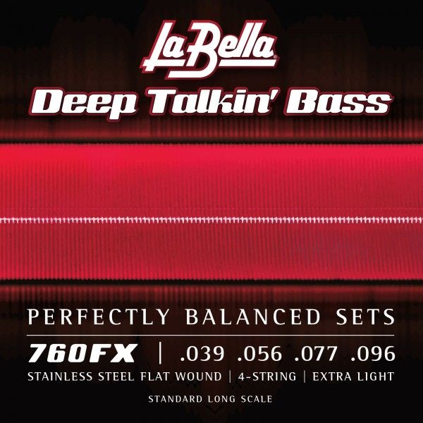 La Bella 760FX Juego De Cuerdas Para Bajo Eléctrico Deep Talkin´Extra Light 39-96 760FX