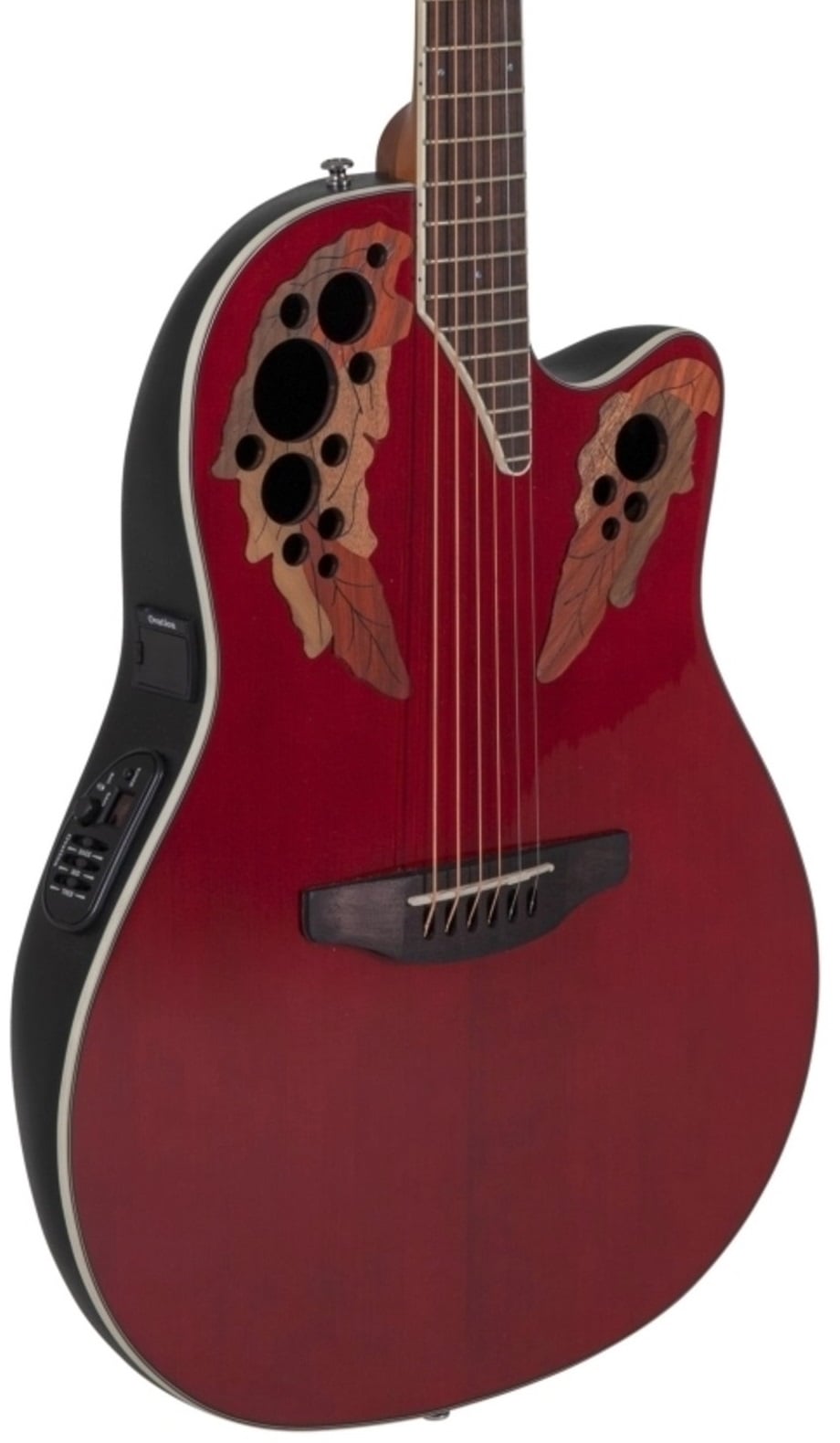 Ovation CE48-RR-G Celebrity Elite Super Shallow Cutaway Ruby Red Guitarra electro-acústica CE48-RR-G