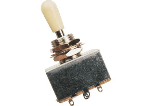 Yellow Parts Switch de 3 posiciones para Les Paul - Botenera blanca ADIEZ1180W