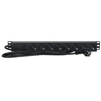 Showtec 19 1u main power strip 8 regleta 91230