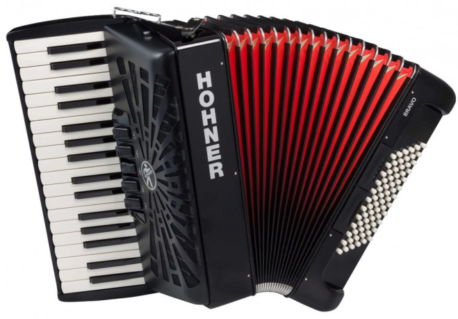 Hohner Acordeón Bravo III 72 A16621 Negro Bravo III 72 A16621 Negro