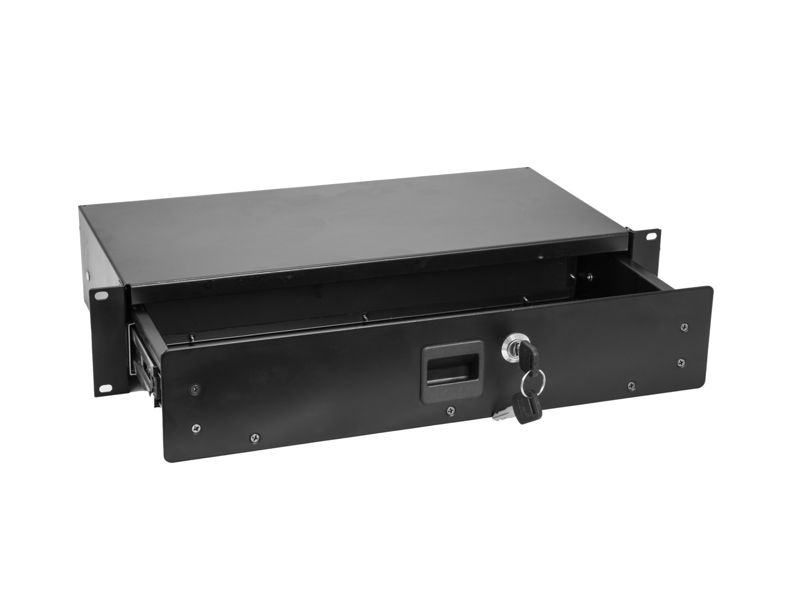 Omnitronic Rack Drawer SN-2 Cajón de Rack con Cerradura 2U Rack Drawer SN-2