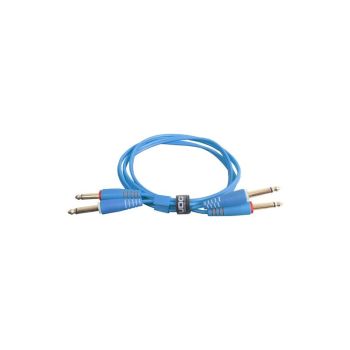 Udg ul audio cable jack mono a jack mono blue 3 metros