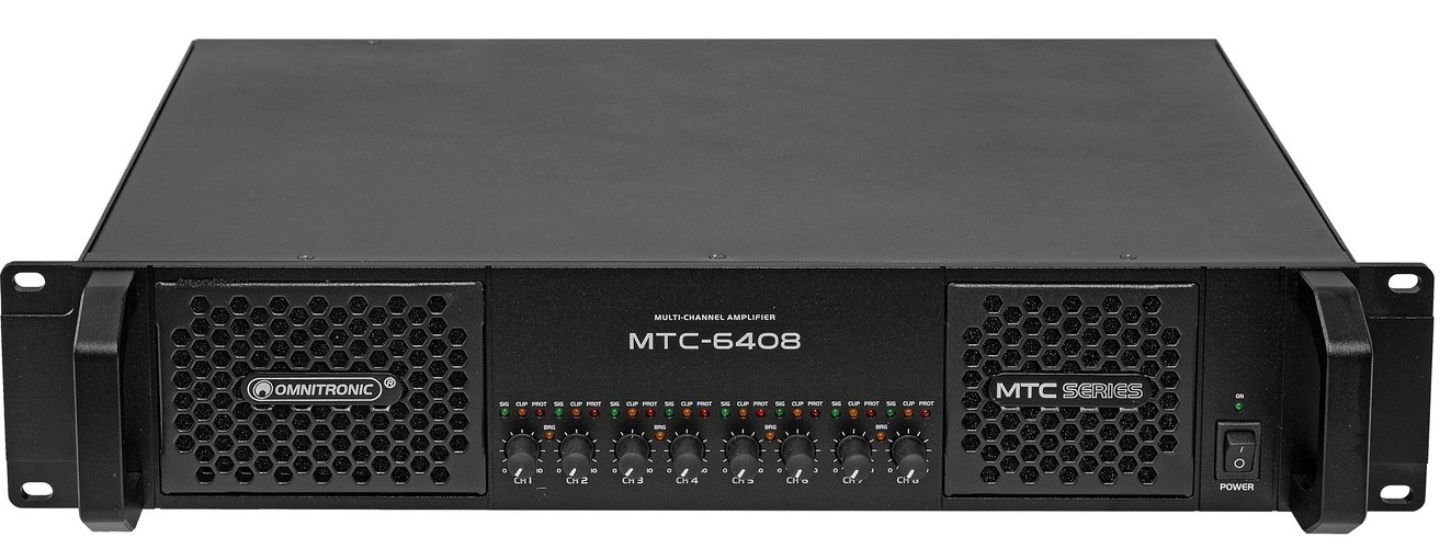 Omnitronic MTC-6408 Amplificador 8 Canales Clase D MTC-6408