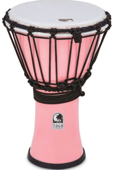 Toca Percussion TFCDJ-7PK Pastel Pink Djembe Freestyle Colorsound TFCDJ-7PK