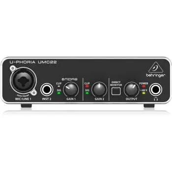 BEHRINGER UMC22 U-PHORIA - Interface de Audio USB