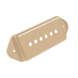 Gibson P-90/P-100 Pickup Cover "Dog Ear" Cream Cubrepastillas Guitarra Eléctrica PRPC-045