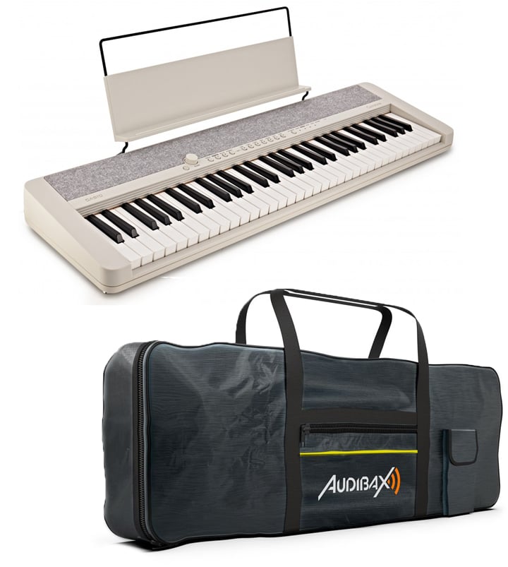 CASIO CT-S1WE Teclado Portátil de 61 Teclas + Audibax Onyx Bag 61 Funda para Teclados / Pianos 61 Teclas CT-S1WE Teclado Portátil de 61 Teclas + Audibax On
