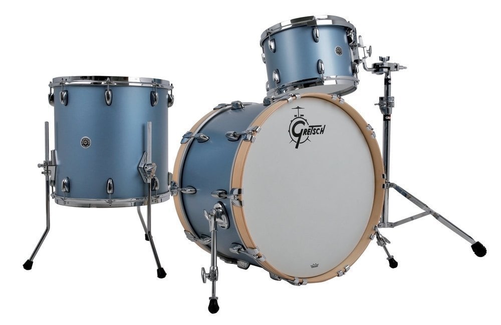 Gretsch Drums GR808139 Set USA Brooklyn Bombo 22 Pulgadas Satin Ice Blue Metallic Set USA Brooklyn Bombo 22 Pulgadas Satin Ice Blue