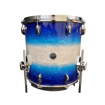 Gretsch drums gbnt1414ftcst308 tom base usa brooklyn 14x12 blue burst pearl