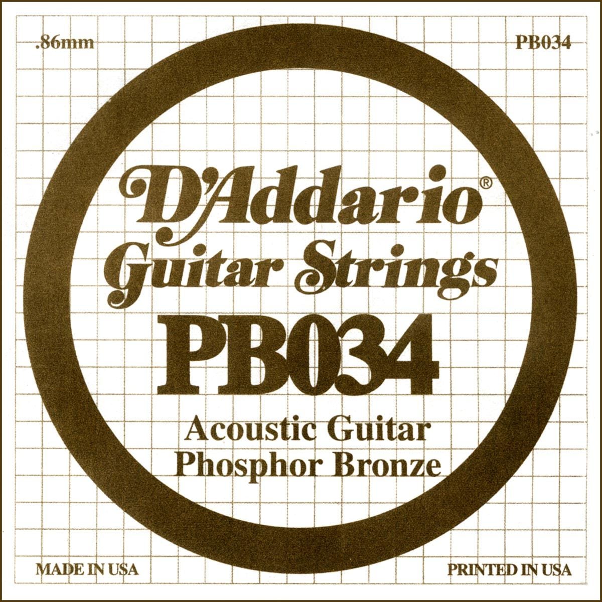 D´addario PB034 Cuerda Suelta para Guitarra Acústica PB034