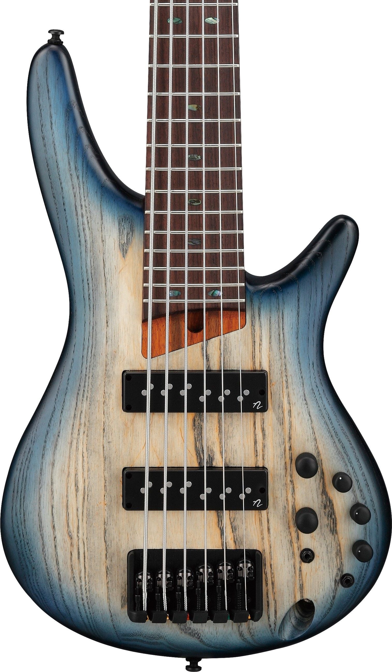 Ibanez SR606ECTF Bajo Eléctrico de 6 Cuerdas Cosmic Blue Starburst Flat SR606E-CTF