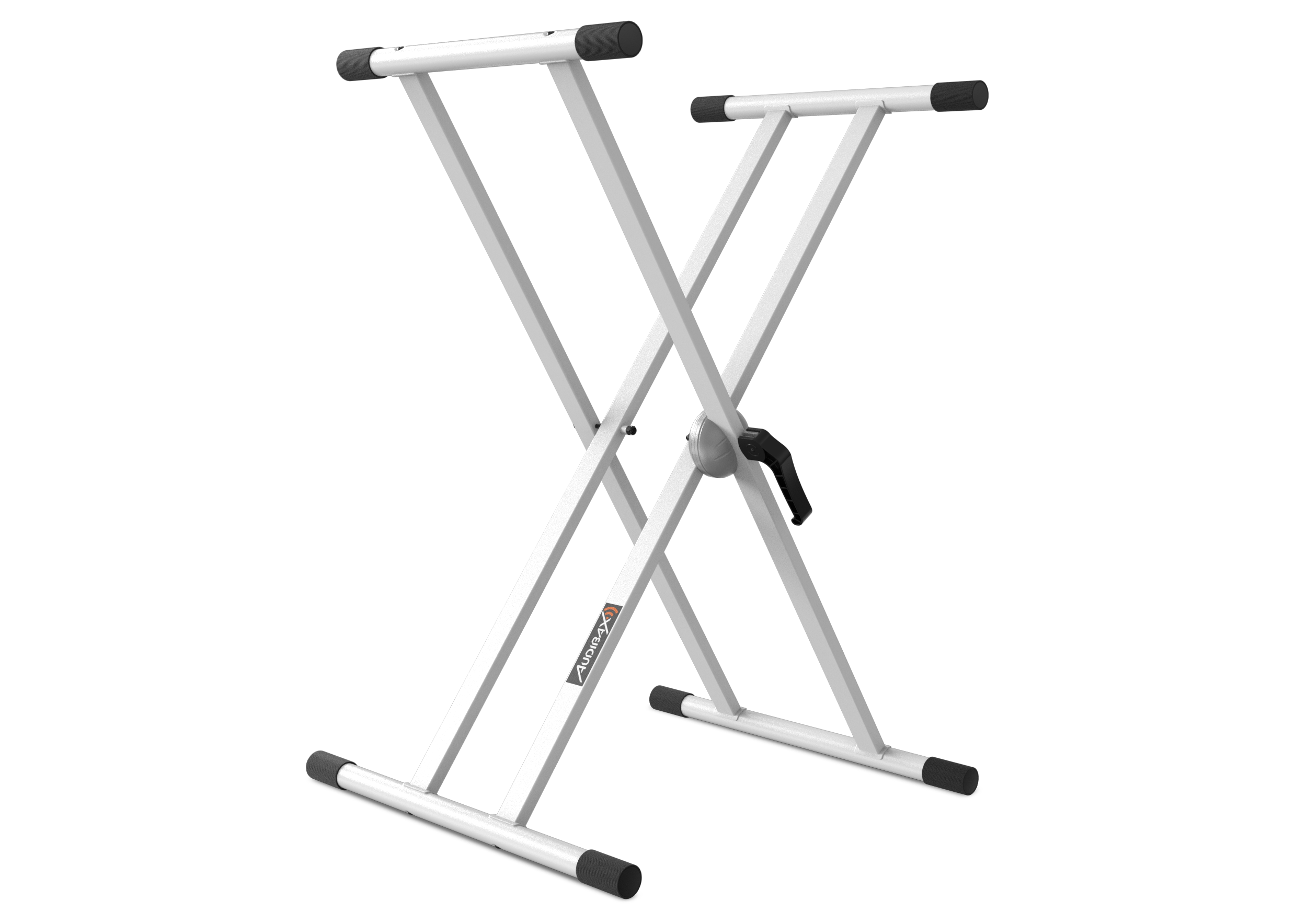 Audibax Onyx 130 White Soporte Premium Desmontable Tijera Doble para Teclado ( Yamaha, Casio, Roland, Korg ) Onyx 130 White