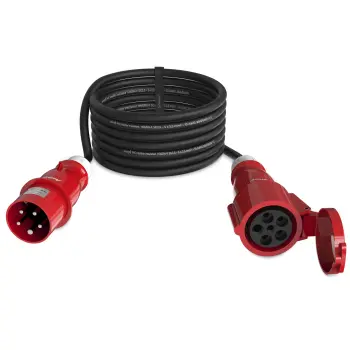 Audibax CEE2500-25-5P Cable CEE 16A 5p Macho a 16A 5p Hembra 25 m