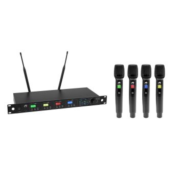Omnitronic uhf-604 de 4 canales (823-832/863-865 mhz)