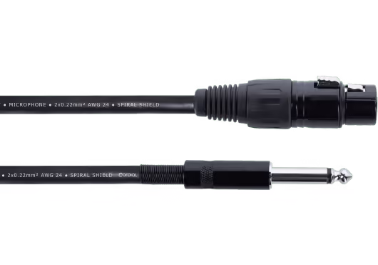 Cordial Cable de audio jack XLR/mono hembra de 5 m ECLEM5FP