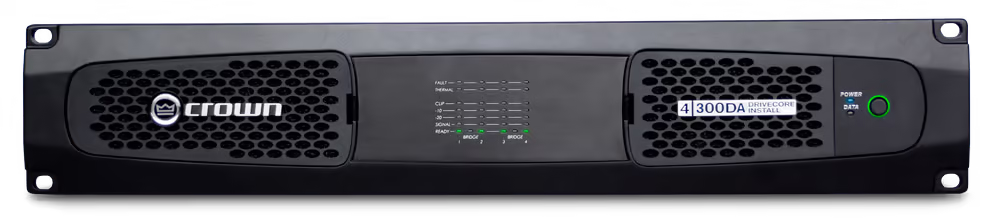 Crown dci-4-300da Amplificador de potencia de cuatro canales, 300W @ 4? con dci-4-300da