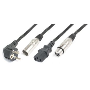 Power dynamics ligero combi cable shuko xlr m iec f xlr f 20m 176751