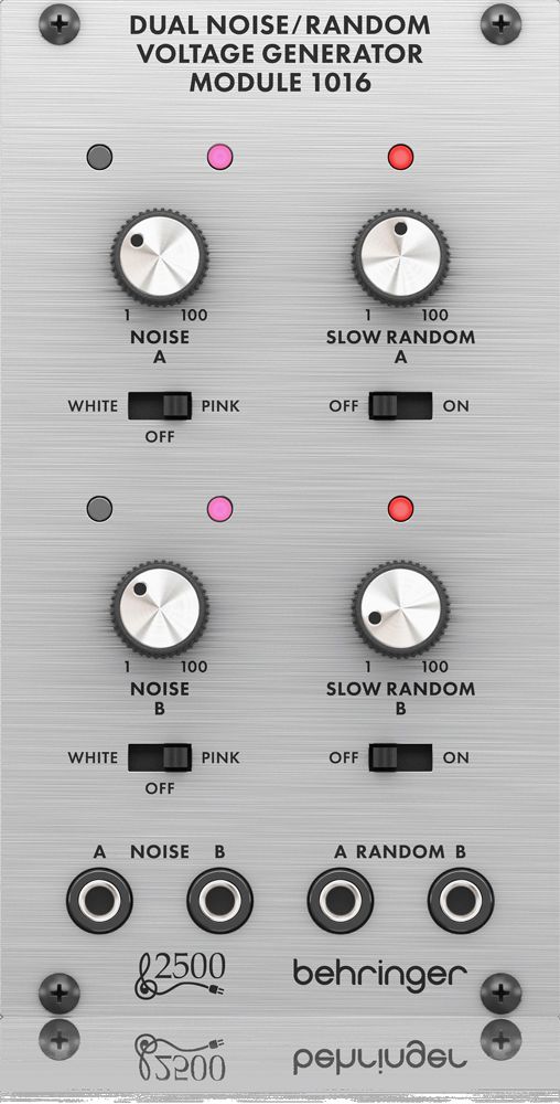 Behringer Dual Noise Random Voltage Generator 1016 Modulo SIntetizador Eurorack DUAL NOISE / RANDOM VOLTAGE GENERATOR MODULE 1016