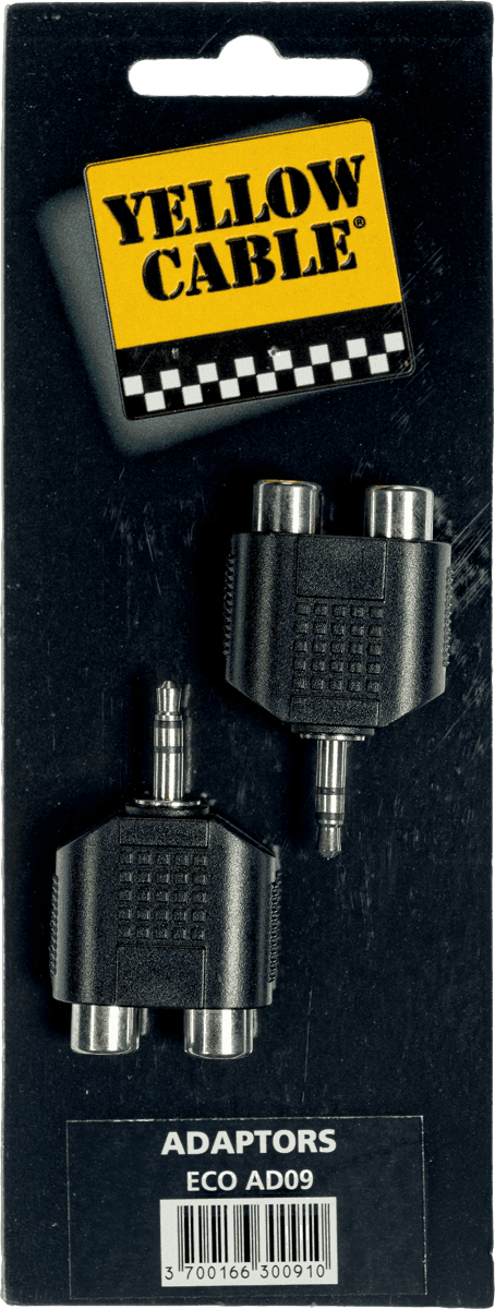 Yellow Cable ECO-AD09 Adaptador de Jack Macho de 3.5 mm a RCA Hembra ECOAD09
