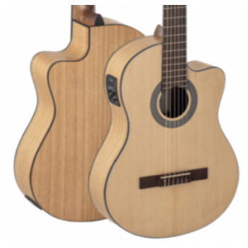 Admira admlenaec guitarra clásica lena electrificada con cutaway