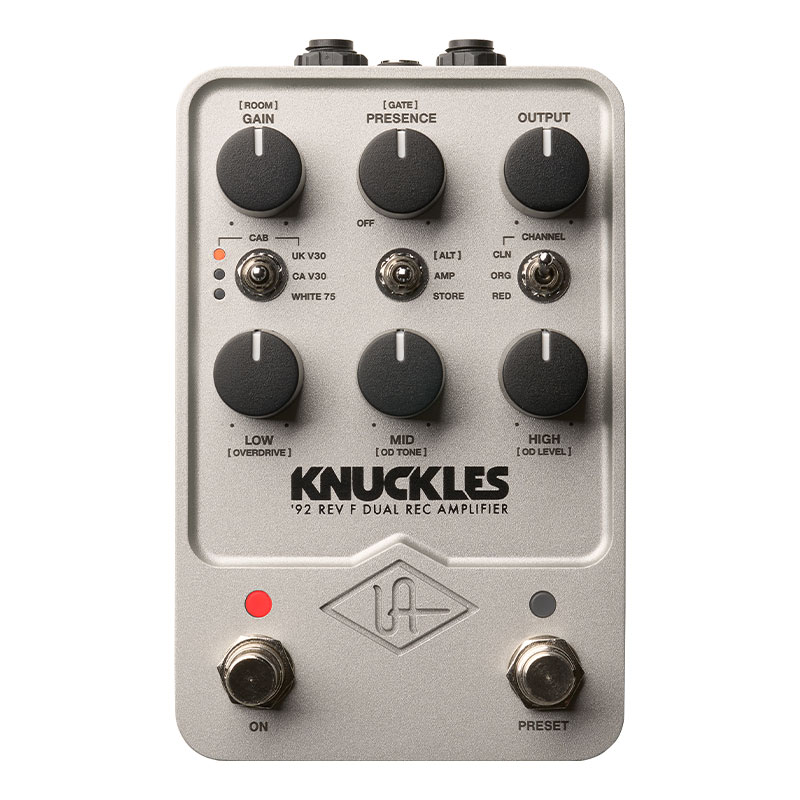Universal Audio UAFX Knuckles 92 Dual Rec Amplifier Pedal Guitarra UAFX Knuckles 92