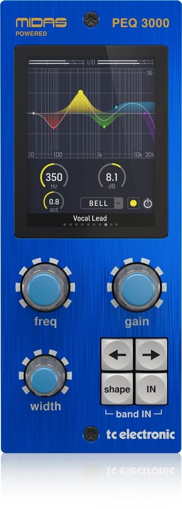 TC Electronic PEQ 3000-DT Plug-in Ecualización Con Controlador PEQ 3000-DT