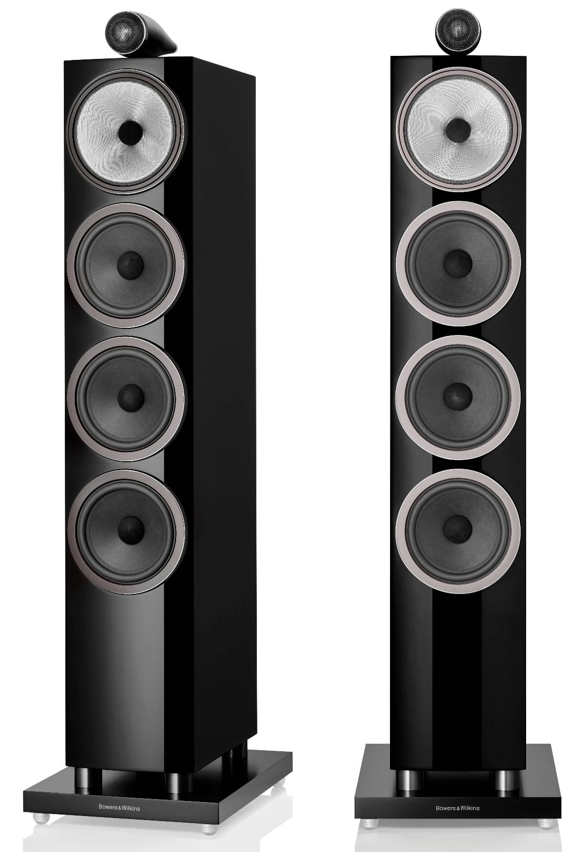 BW 702 S3 Negro Brillo Altavoces HiFi Pareja 702 S3 Negro Brillo