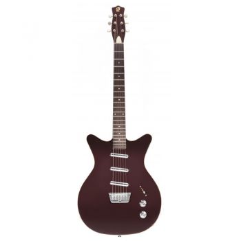 Danelectro 59 triple divine dark burgundy guitarra electrica retro