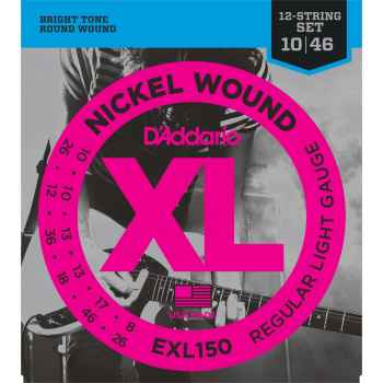D´addario exl150 - xl 12 string regular light para guitarra eléctrica